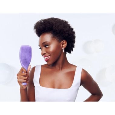 faces hair brush tud   naturally curly   lilac