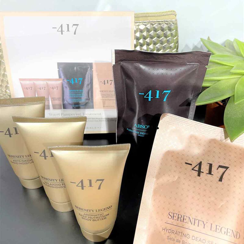 minus 417 travel pampering treatment set