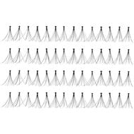 faces individual lashes medium black knotted flares