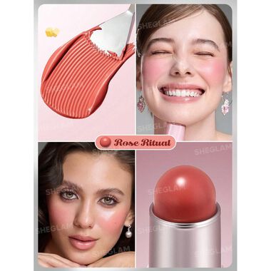 faces sheglam buttery bliss blush stick rose ritual