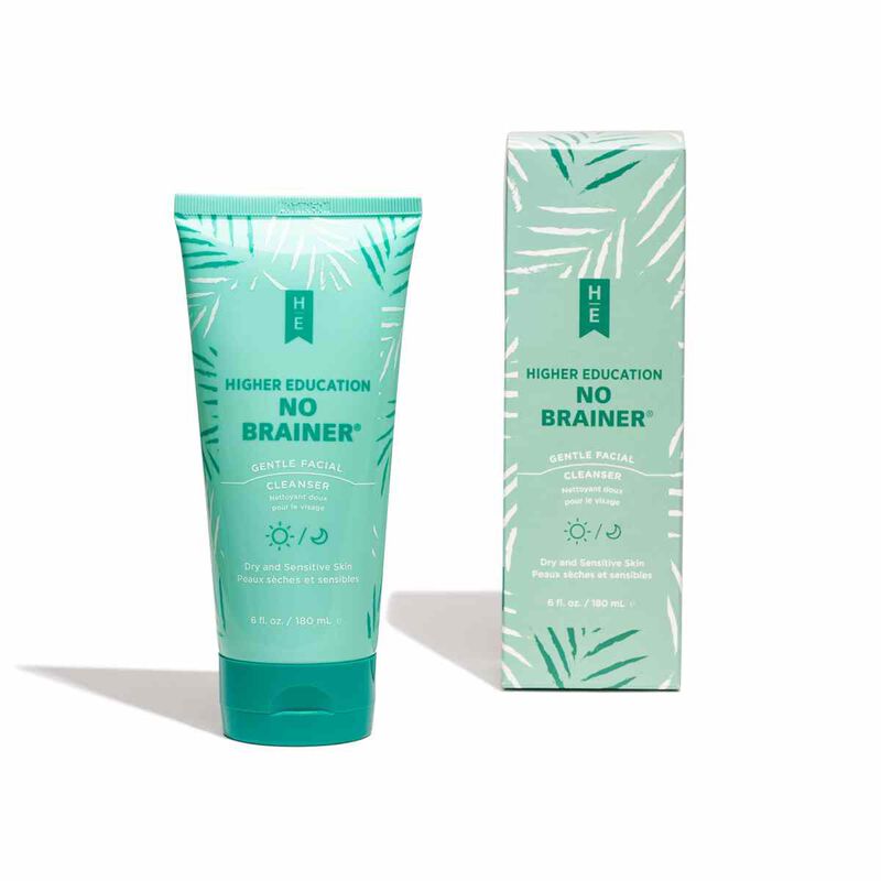 higher education no brainer gentle facial cleanser