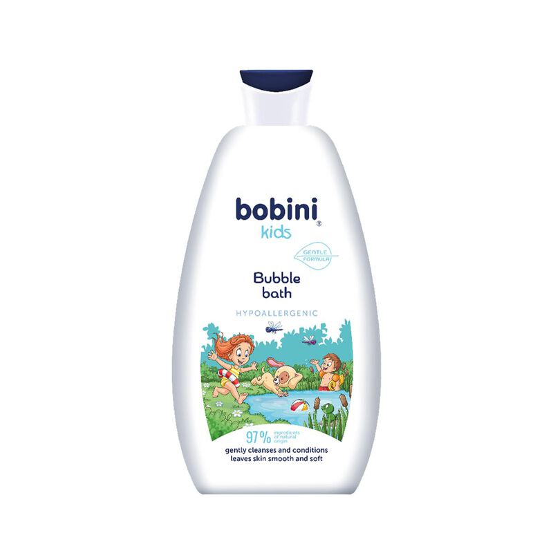 bobini bobini kids bubble bath hypoallergenic 97% ingredients of natural origin 500ml