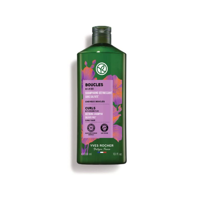 yves rocher curls shampoo with organic flaxsulfate free