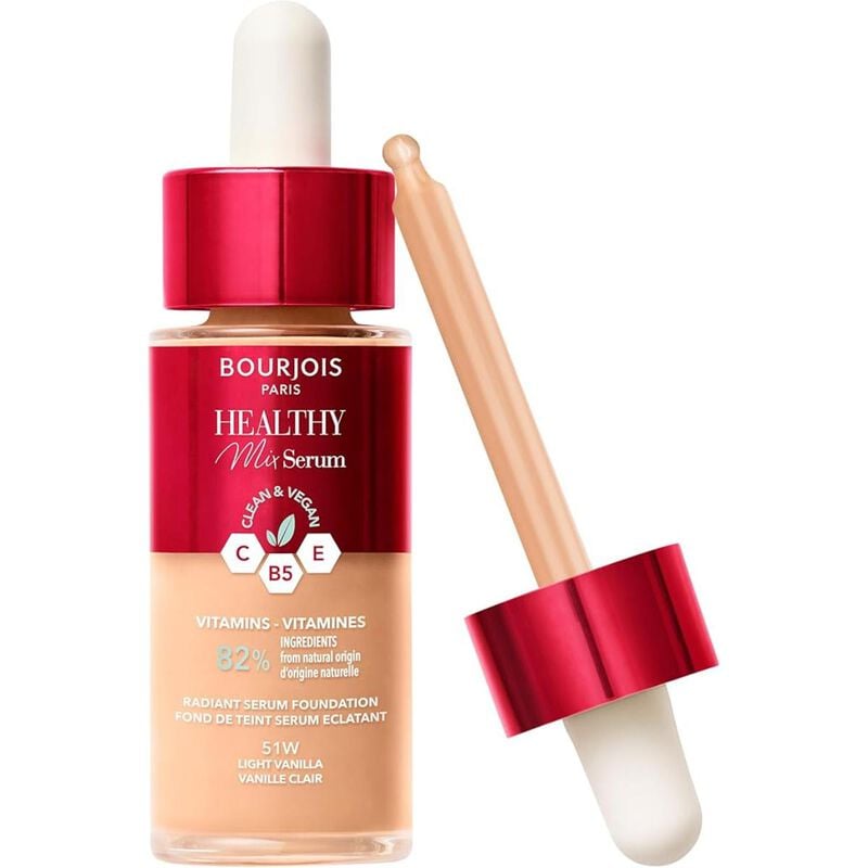 bourjois healthy mix serum foundation – 51w light vanilla, 30ml