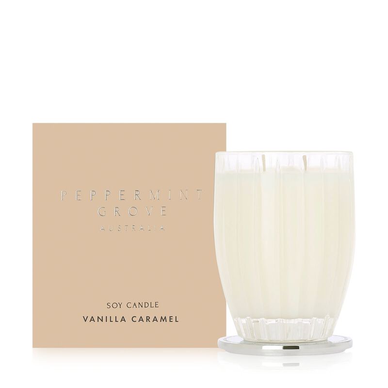 peppermint grove vanilla caramel candle