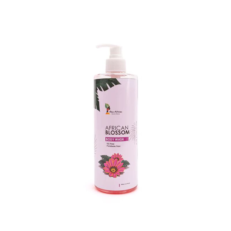raw african blossom shower gel 500ml