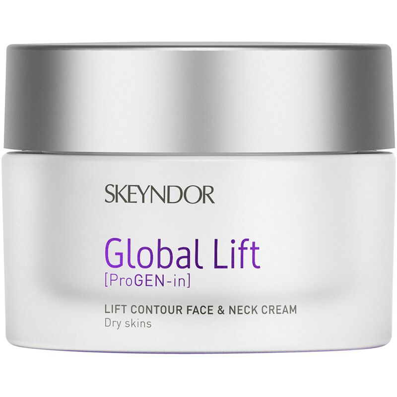 skeyndor anti aging global lift contour faceand  neck cream for dry skin