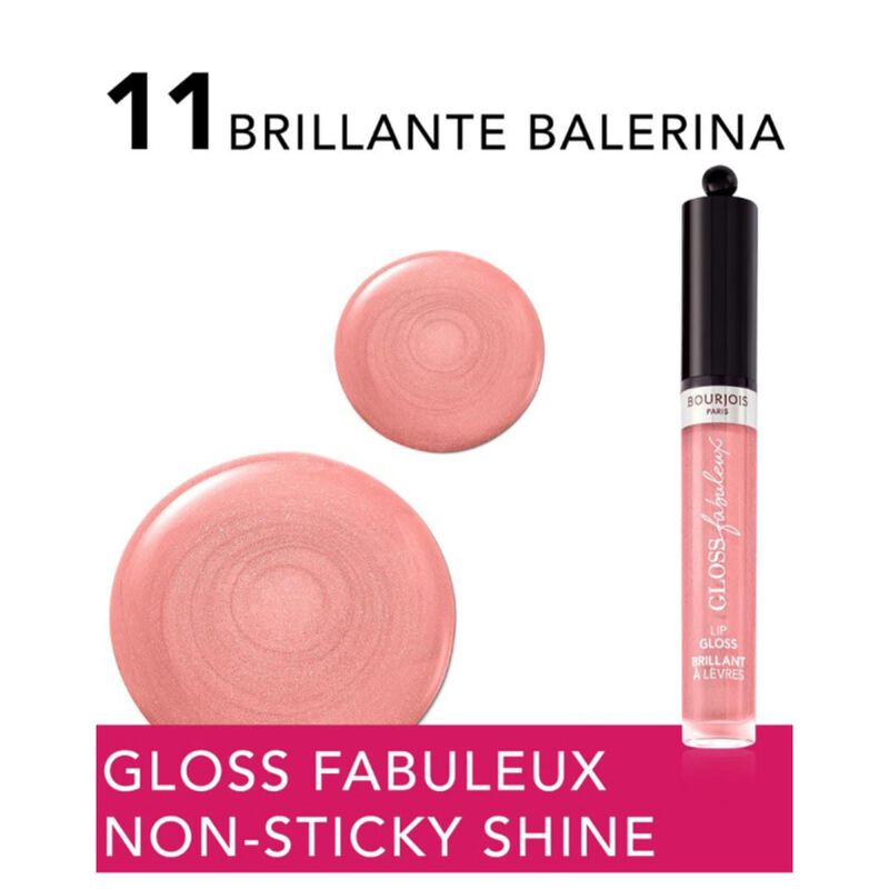 bourjois rouge fabulous lip gloss 2.4g brilliant ballerina