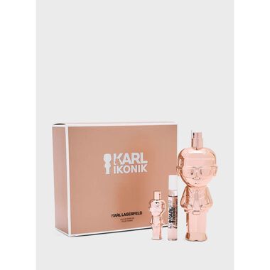 faces طقم كارل لاغرفيلد آيكونيك ومان عطر 100 مل   7 5 مل   4 5 مل