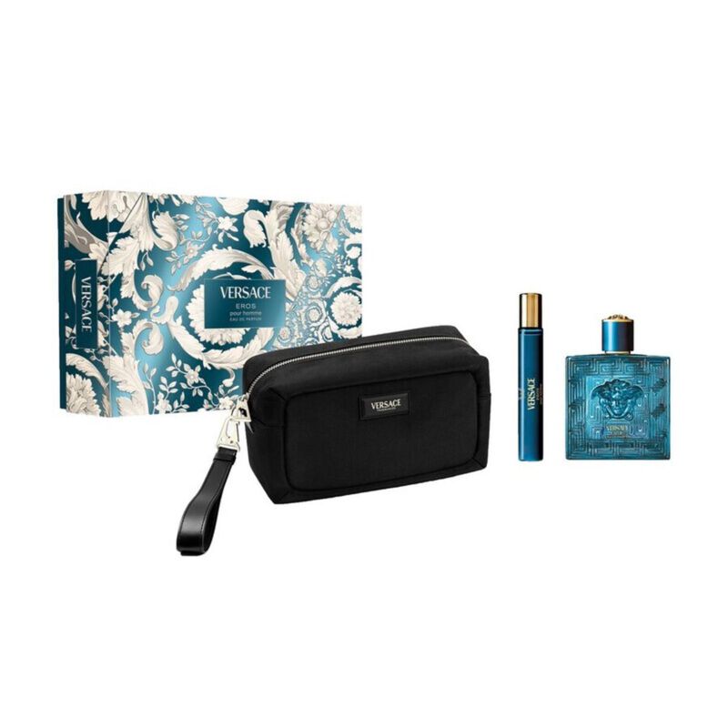 versace men's eros edp 100ml+travel spray 10ml + gwp