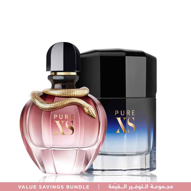 rabanne pure xs for him & for her value set 50ml