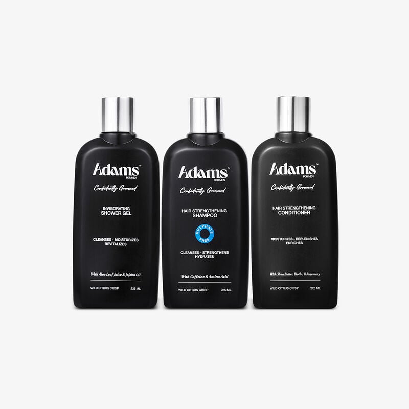 adams for men full shower set