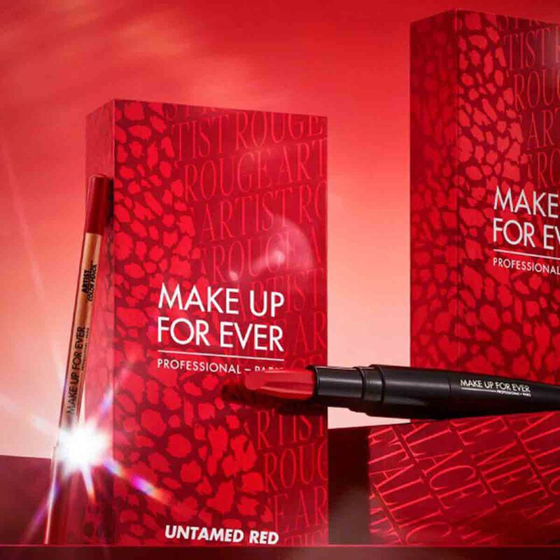 make up for ever untamed red – limited edition set