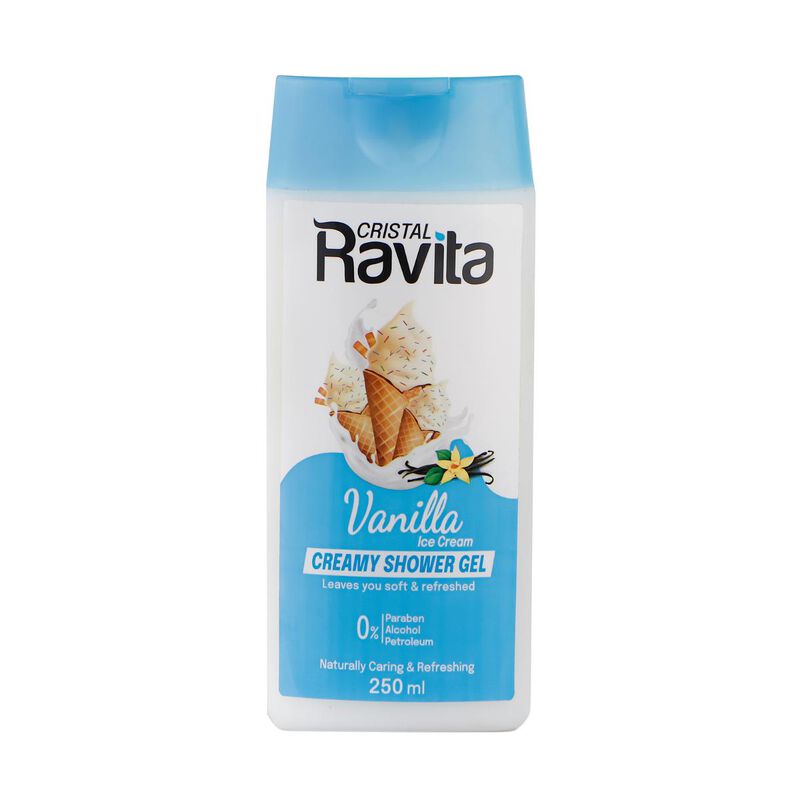 cristal ravita creamy shower gel vanilla 250ml