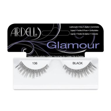 faces glamour lashes 136 black