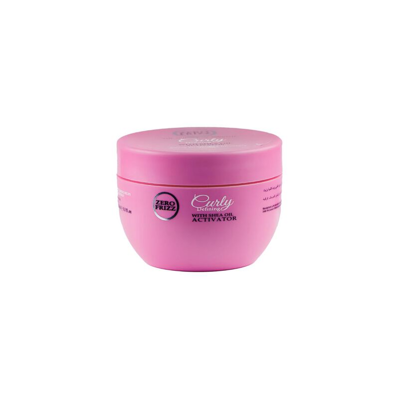 zero frizz curly defining shea oil curly activator 250ml