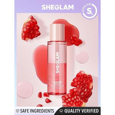 faces sheglam clear away eye   lip makeup remover nourishing