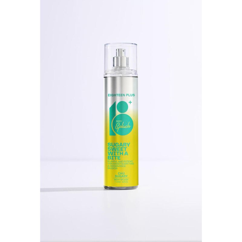 18plus eighteen plus 18+ body splash 250 ml chu  sugary