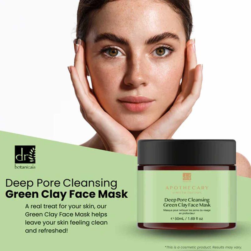 Deep Pore Cleansing Green Clay Face Mask dr. botanicals deep pore cleansing green clay face mask