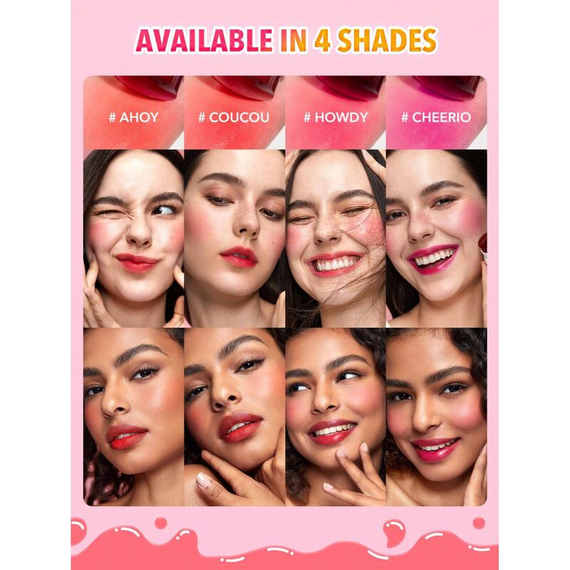 sheglam sheglam jellylicious hydrating lip & blush tint cheerio