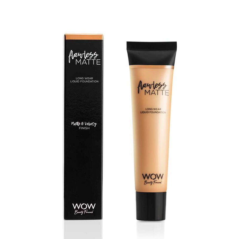 wow beauty flawless matte  long wear liquid foundation