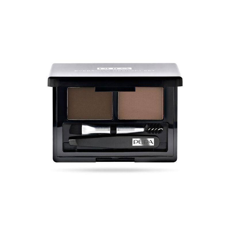 pupa milano مجموعة تصميم الحواجب 002 بني