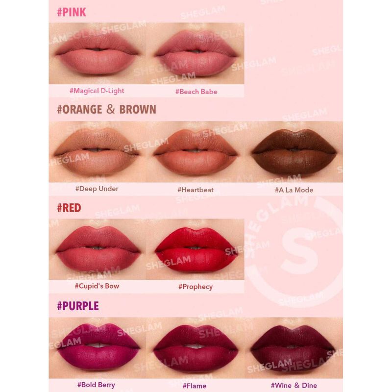 sheglam sheglam starlight velvet lipscript heartbeat