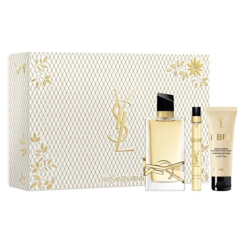 yves saint laurent ysl libre eau de parfum 90ml + body lotion 50ml + travel spray 10ml