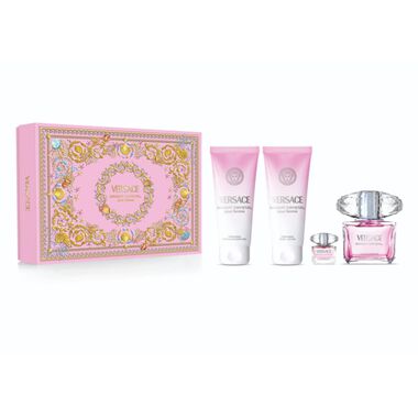 فيرساتشي برايت كريستال أو دو تواليت 90 مل + جل استحمام ودش معطر 100 مل + لوشن جسم معطر 100 مل + عطر مصغر أو دو تواليت 5 مل faces فيرساتشي برايت كريستال أو دو تواليت 90 مل جل استحمام ودش معطر 100 مل لوشن جسم معطر 100 مل عطر مصغر أو دو تواليت 5 مل