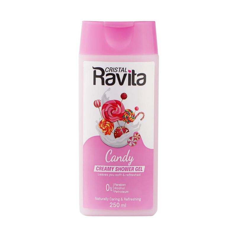 cristal ravita جل استحمام كريمي برائحة الحلوى 250 مل