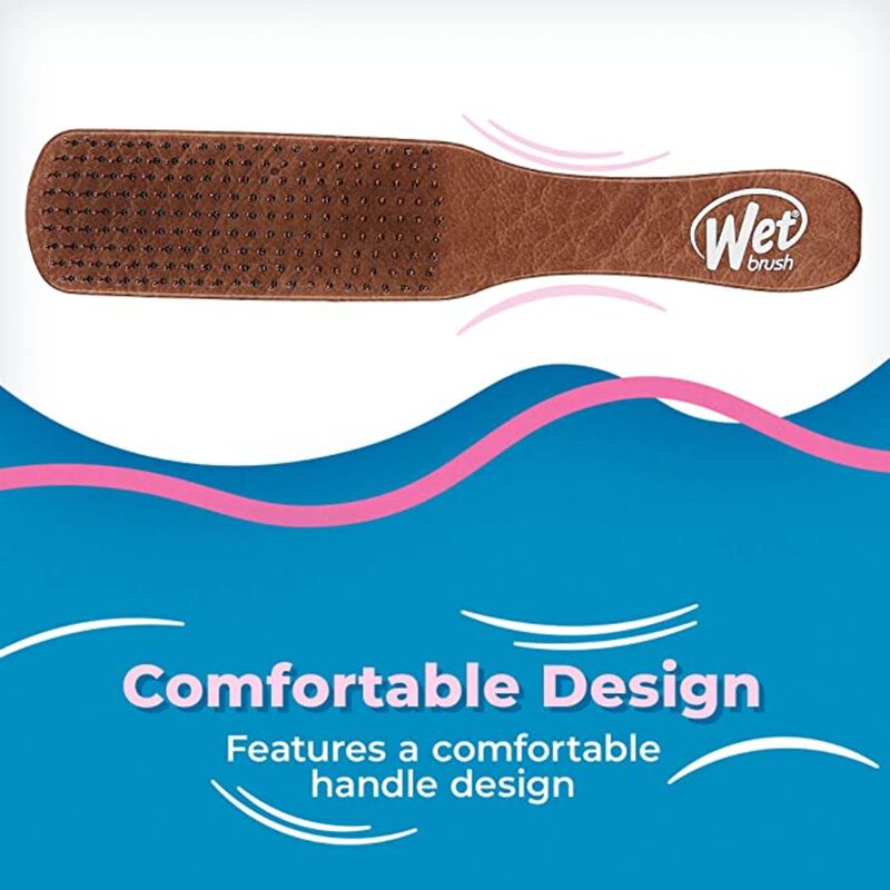 wet brush men's detangler brush, brown