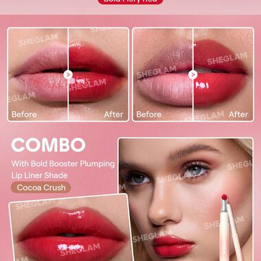 faces sheglam bold booster lip plumper strawberry fields