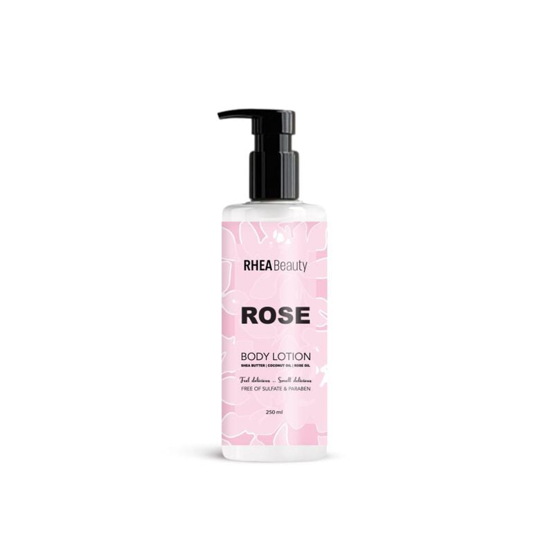 rhea beauty body lotion rose