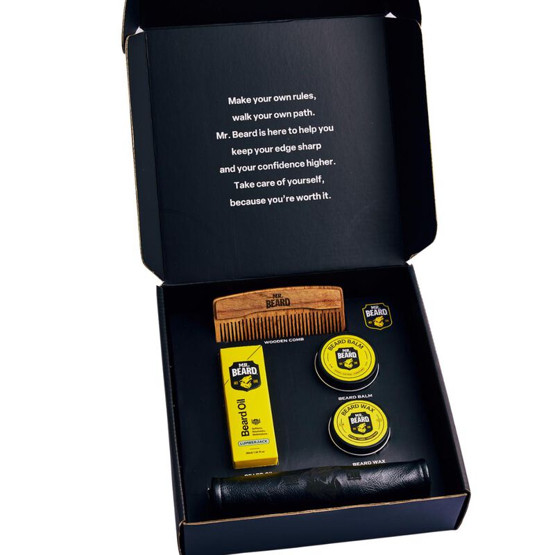 mr beard essential beard grooming kit unscented