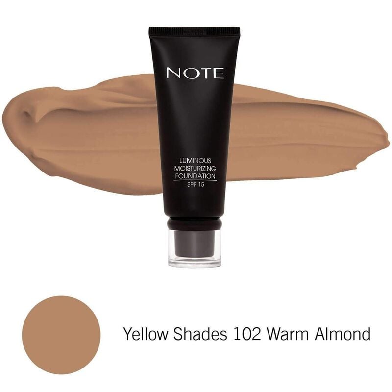 note note luminous moisturizing foundation 102