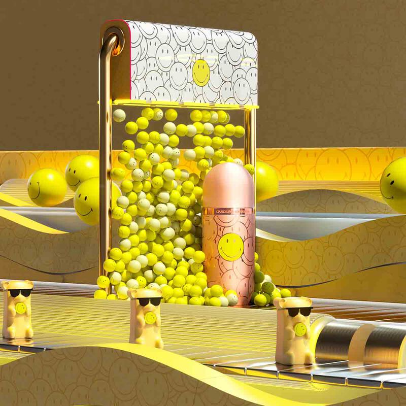 carolina herrera 212 vip rose smiley eau de parfum 80ml