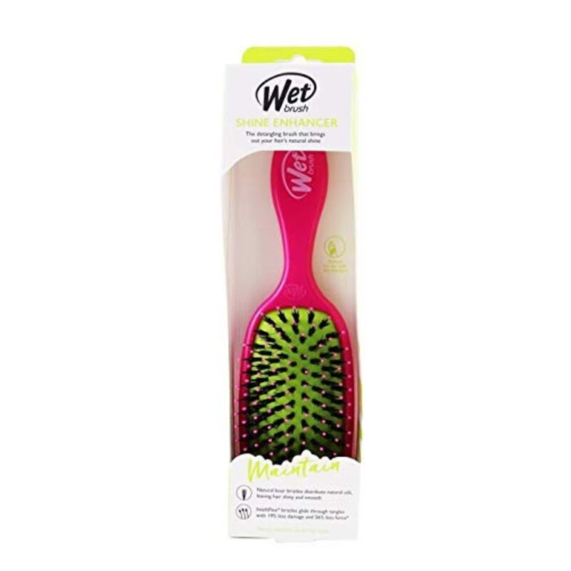 wet brush shine enhancer hair brush pink