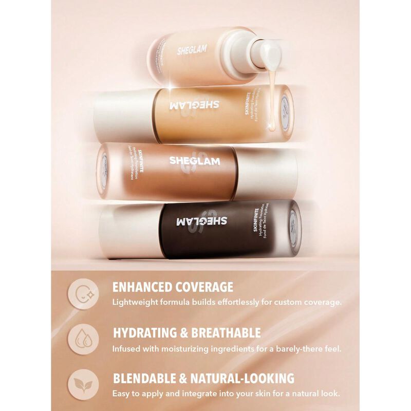 sheglam sheglam skinfinite hydrating foundation acorn