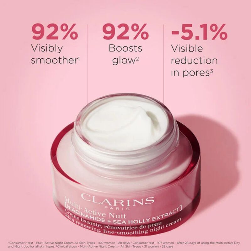 clarins multi active night face cream 50ml  all skin types