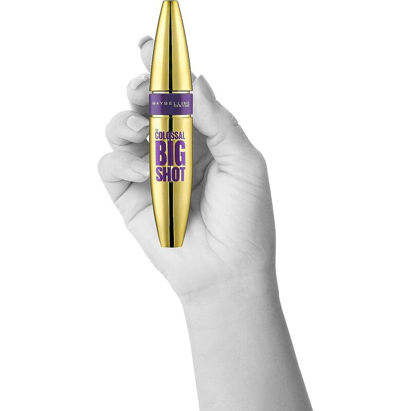 maybelline new york volume express the colossal big shot washable mascara  blackest black