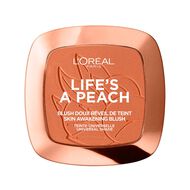 faces life is a peach blush