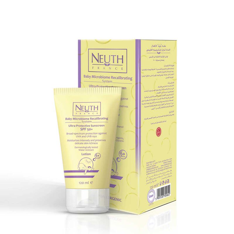 Mircrobiome Recalibrating System Ultra-Protective Sunscreen SPF 50+ 120 ml neuth france mircrobiome recalibrating system ultraprotective sunscreen spf 50+ 120 ml
