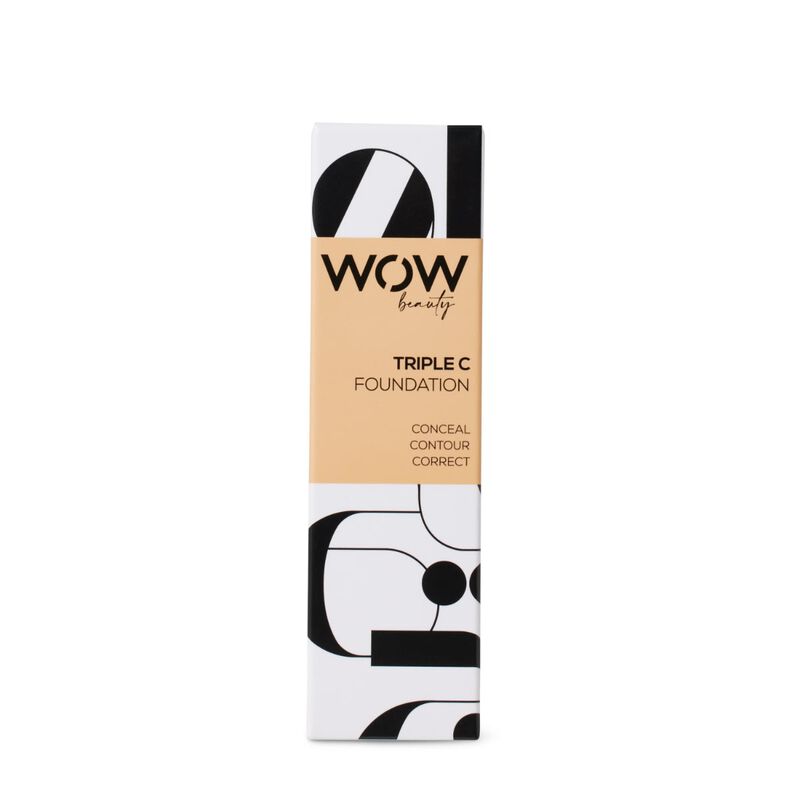 wow beauty triple c foundation  conceal, countour, cover