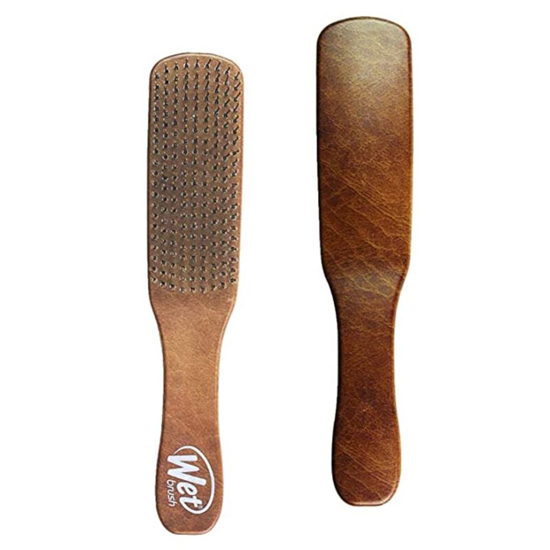 wet brush men's detangler brush, brown