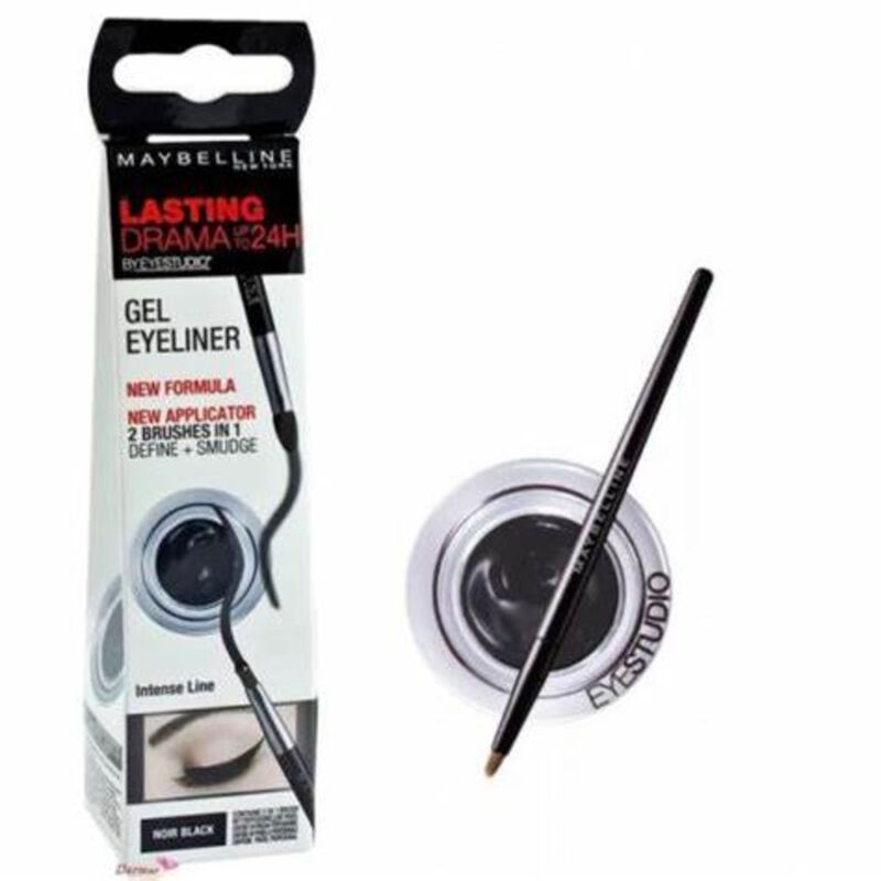 Lasting Drama Gel Eyeliner - Noir Black maybelline new york lasting drama gel eyeliner noir black