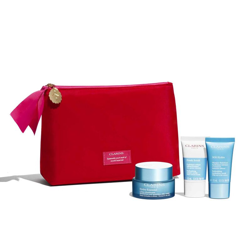 clarins hydra essential collection intensely hydrates & boosts confidence