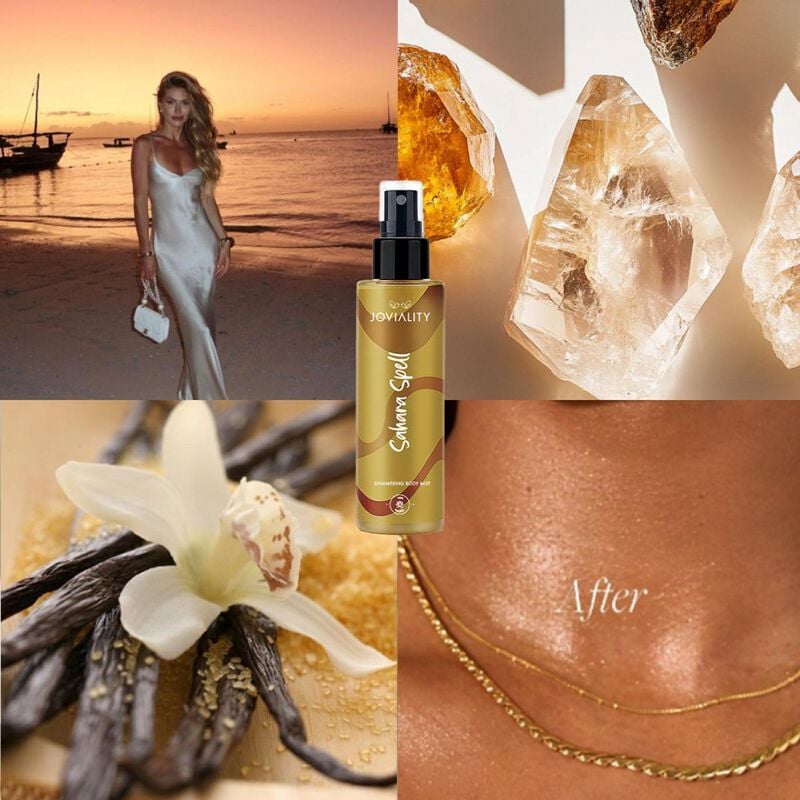 joviality shimmering body mist sahara spell 150ml