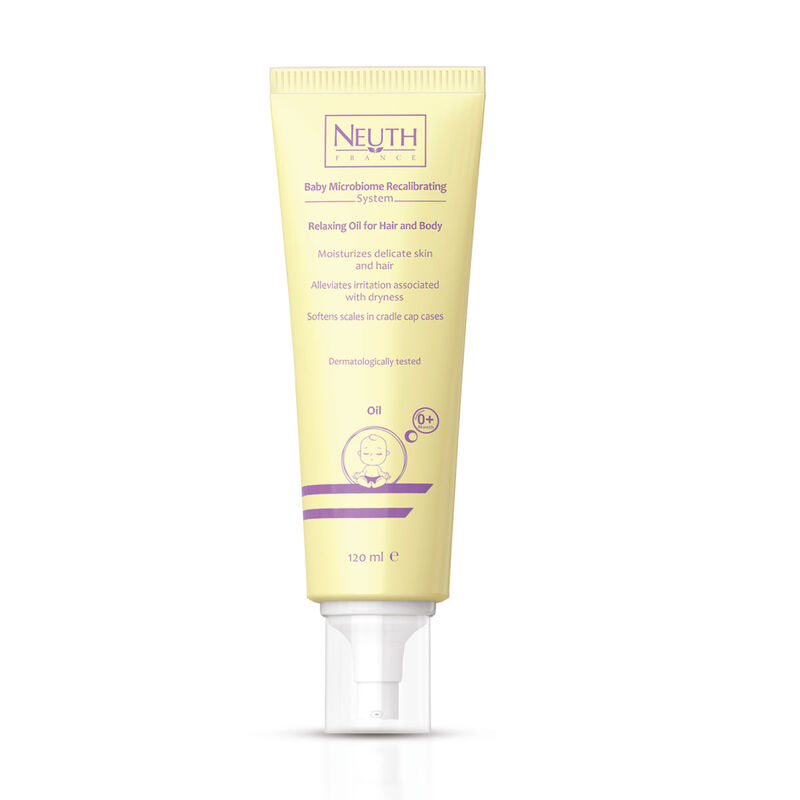 neuth france mircrobiome recalibrating system relaxing oil for hair & body 120 ml