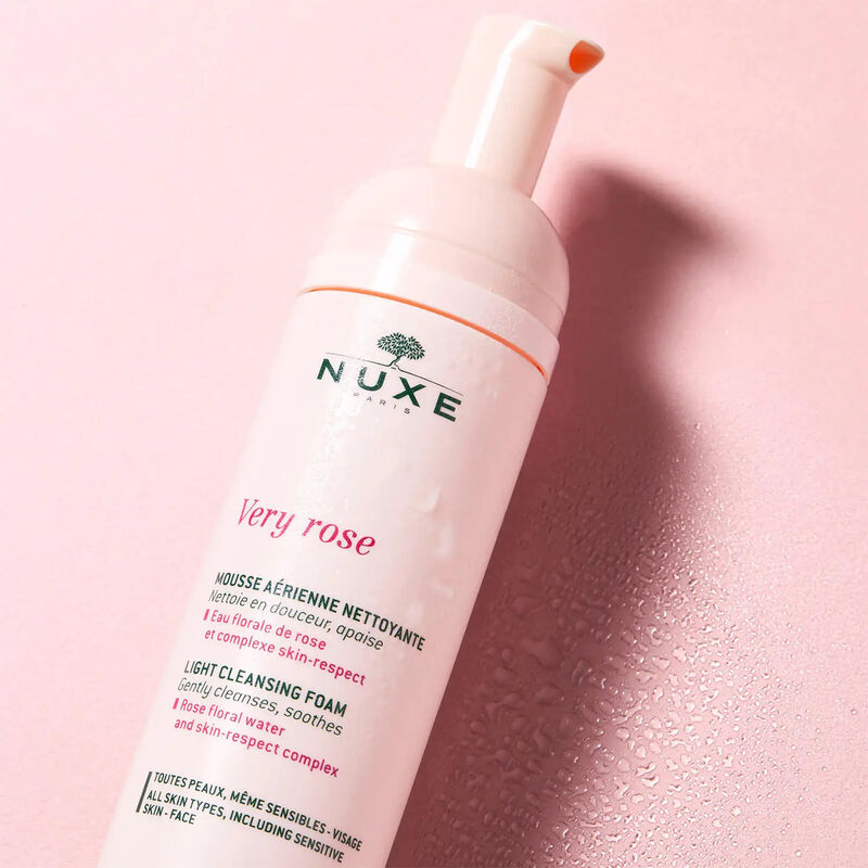 nuxe very rose light cleansing foam