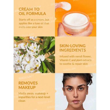 faces sheglam nourishing neroli face cleansing balm 35g